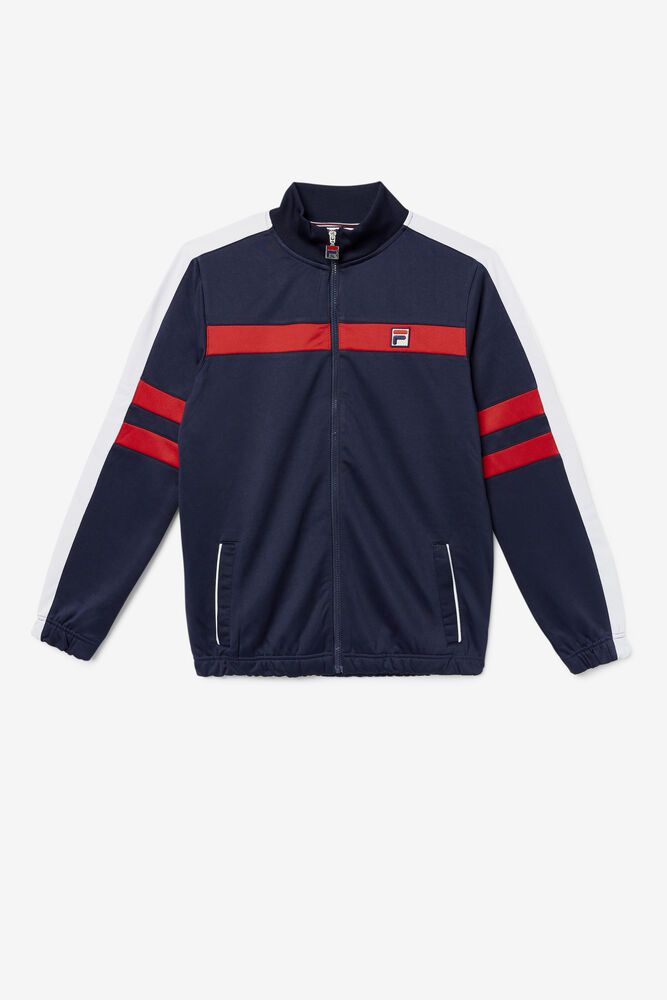 Fila Jacket Peridot Track Mens Navy - India HZT-083195